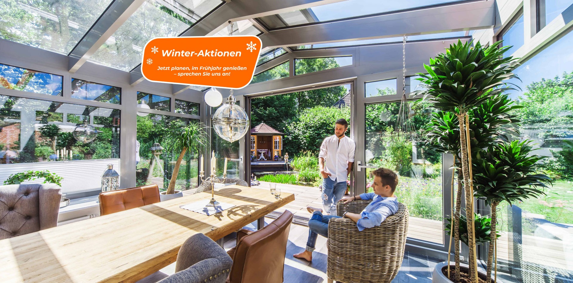 Gewe Aluminium Wintergarten Mit Glasdach